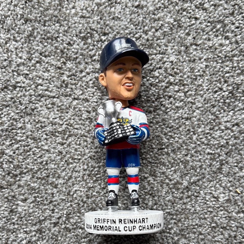 Hockey Player Bobblehead with Trophy